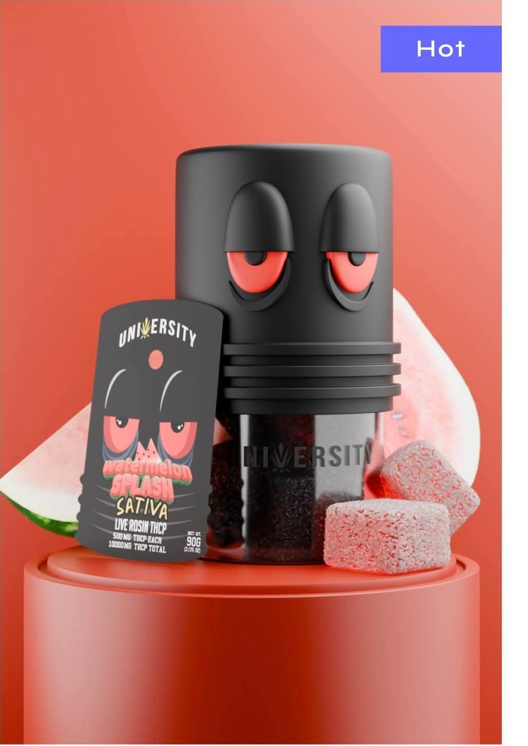Watermelon THCp live rosin gummies